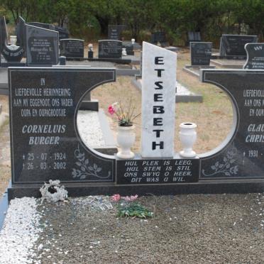 ETSEBETH Cornelius Burger 1924-2002 &amp; Glaudina Christina 1931-
