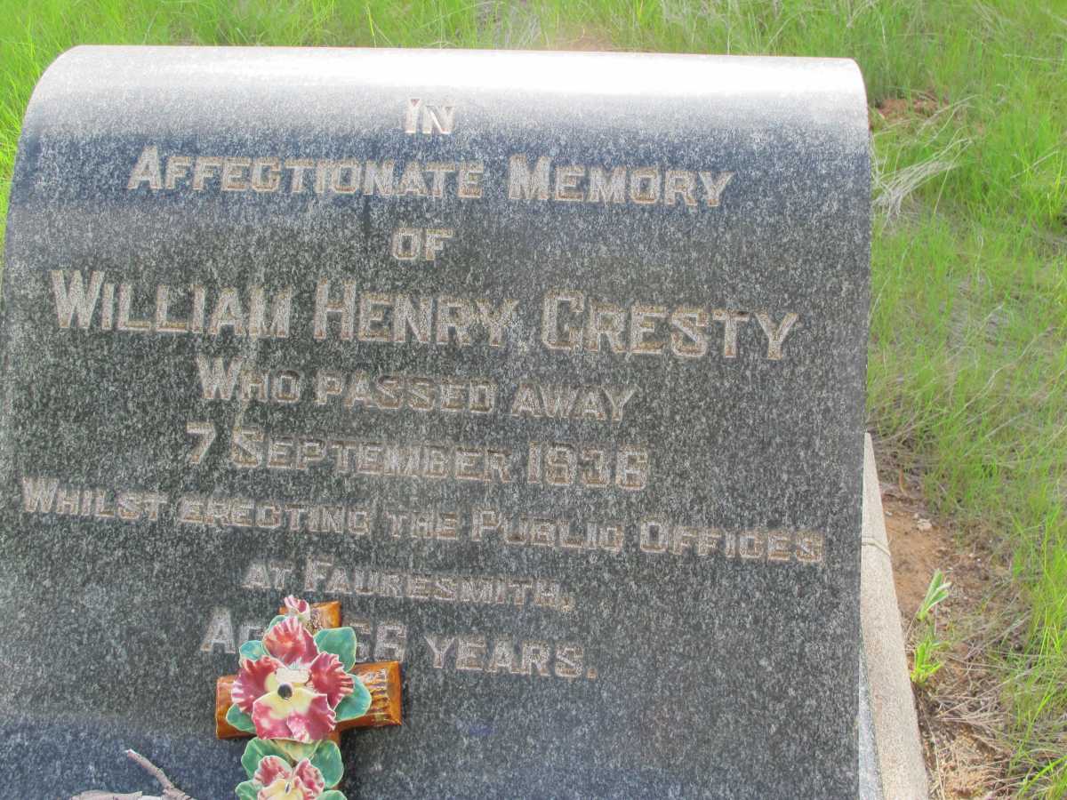 GRESTY William Henry -1936