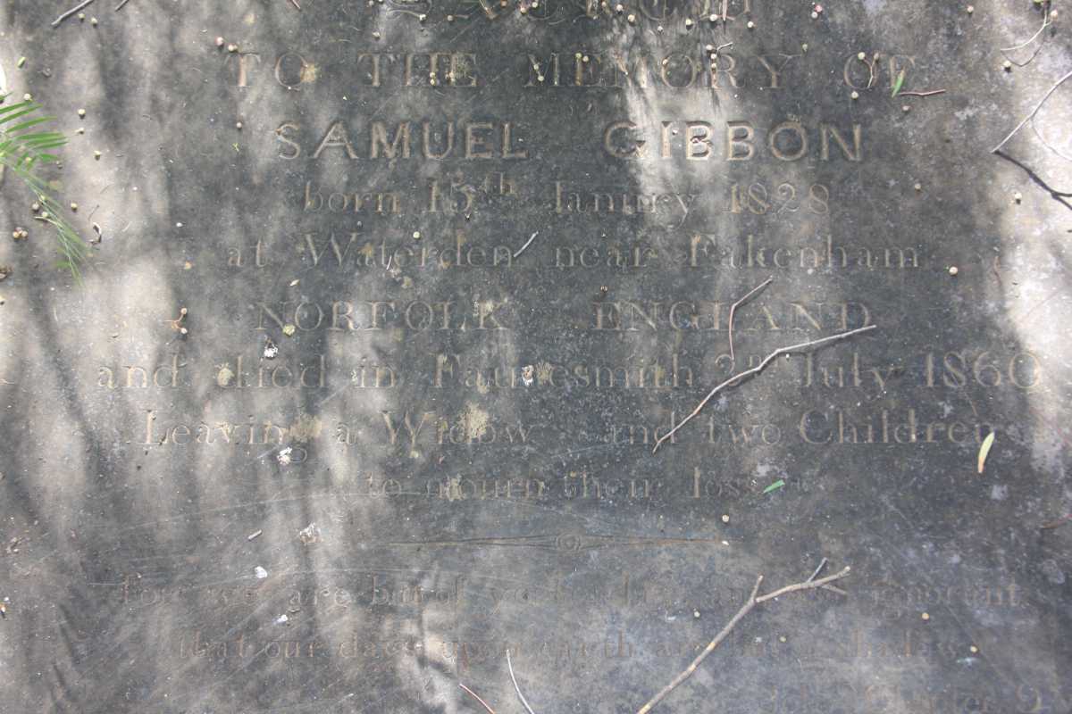 GIBBON Samuel 1828-1860