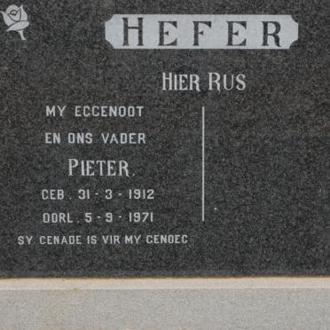 HEFER Pieter 1912-1971