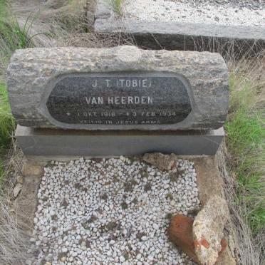 HEERDEN J.T., van 1916-1934