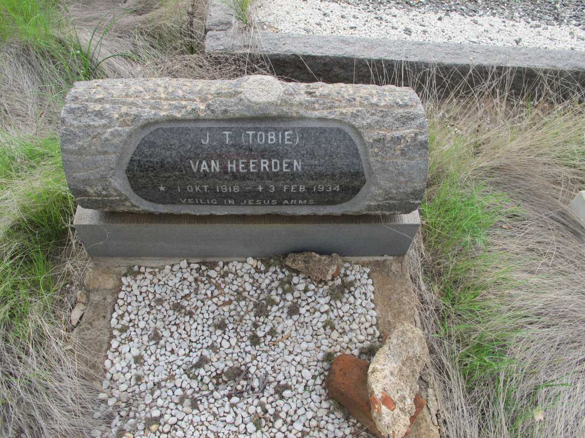 HEERDEN J.T., van 1916-1934