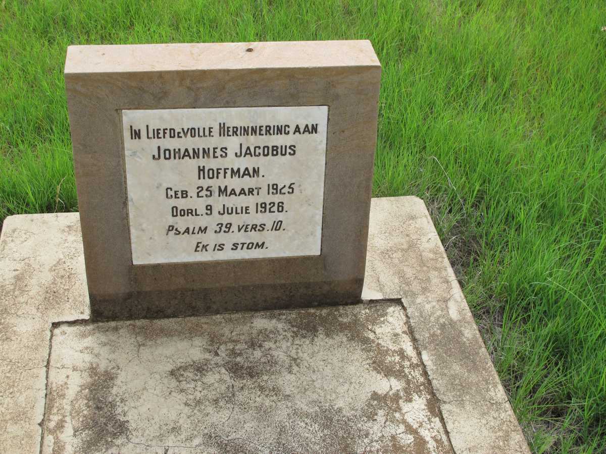 HOFFMAN Johannes Jacobus 1925-1926