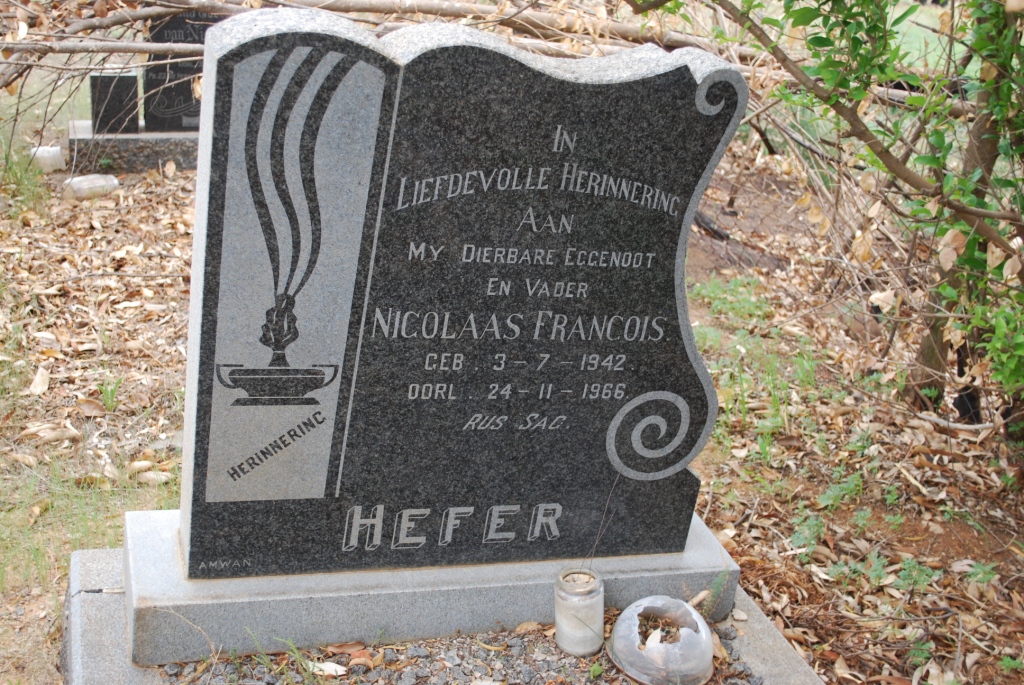 HEFER Nicolaas Francois 1942-1968