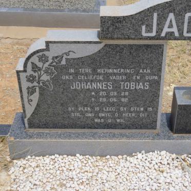 JACOBS Johannes Tobias 1928-1982 &amp; Helena Petronella 1932-1982
