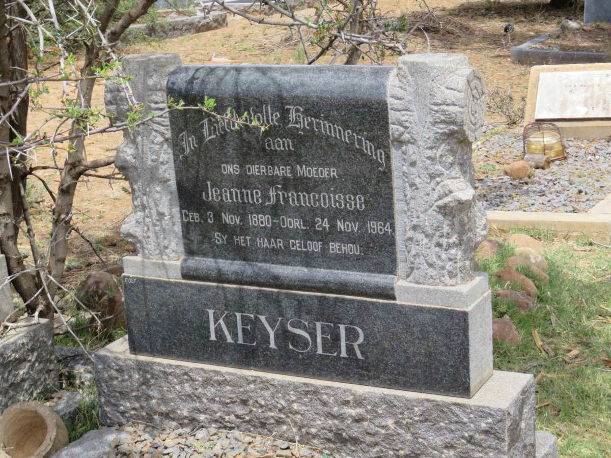 KEYSER Jeanne Francoisse 1880-1964