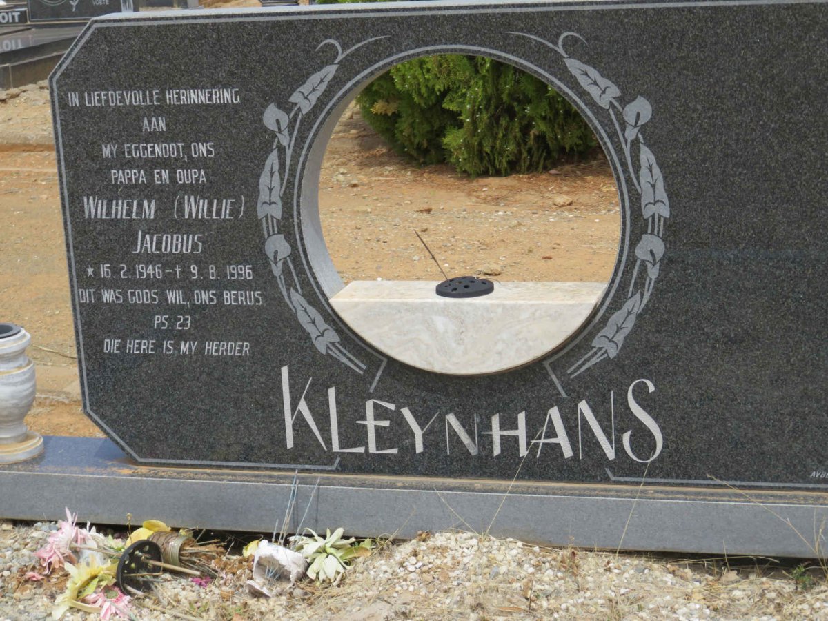 KLEYNHANS Wilhelm Jacobus 1946-1996
