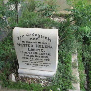 LORETZ Frederik Christaan 1836-1918 &amp; Hester Helena VAN NIEKERK 1843-1891