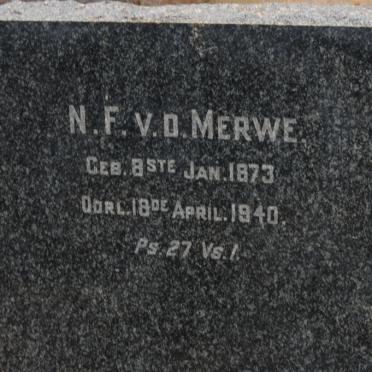 MERWE N.F., van der 1873-1940