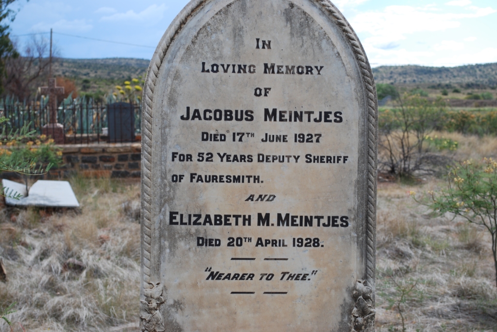 MEINTJES Jacobus -1927 &amp; Elizabeth M. -1928