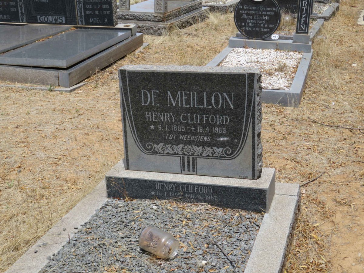 MEILLON Henry Clifford, de 1895-1963