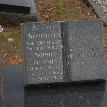 MERWE Sophia Jacomina, van der nee DU TOIT 1890-1979