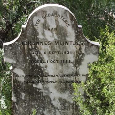 MEINTJES Johannes 1834-1888