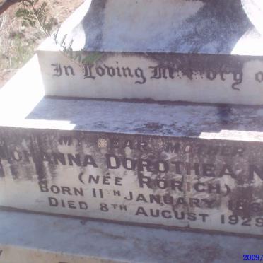 NASH Johanna Dorothea nee RORICH 1869-1929