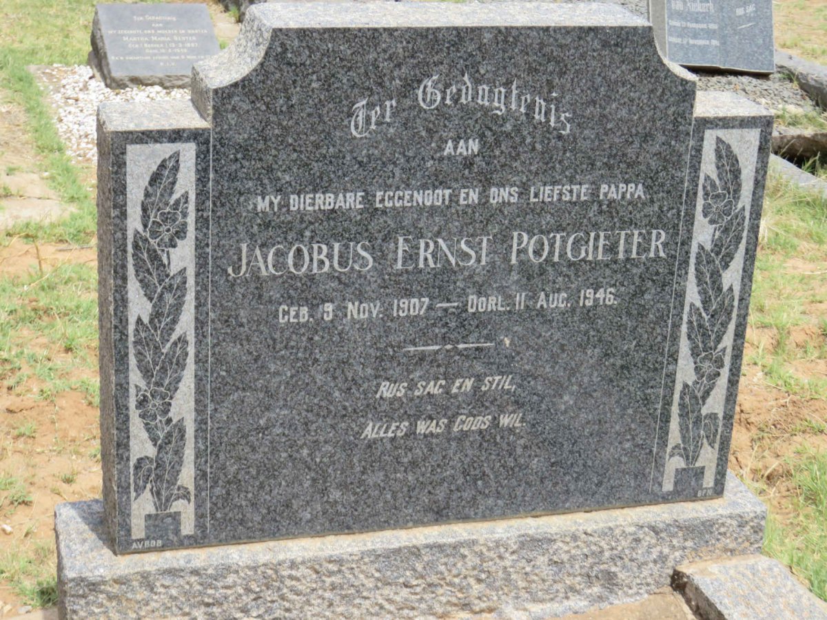 POTGIETER Jacobus Ernst 1907-1946
