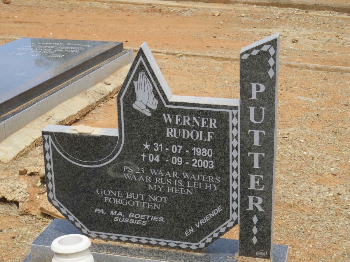 PUTTER Werner Rudolf 1980-2003
