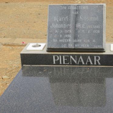 PIENAAR Karel Johannes 1929-1996 &amp; Susanna M.E. 1938-