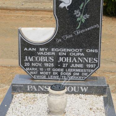 PANSEGROUW Jacobus Johannes 1925-1997