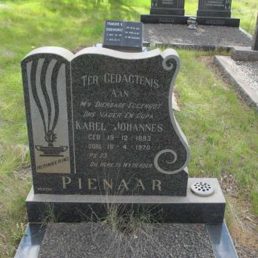 PIENAAR Karel Johannes 1893-1970