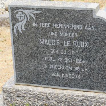 ROUX Maggie, le nee DU TOIT -1958
