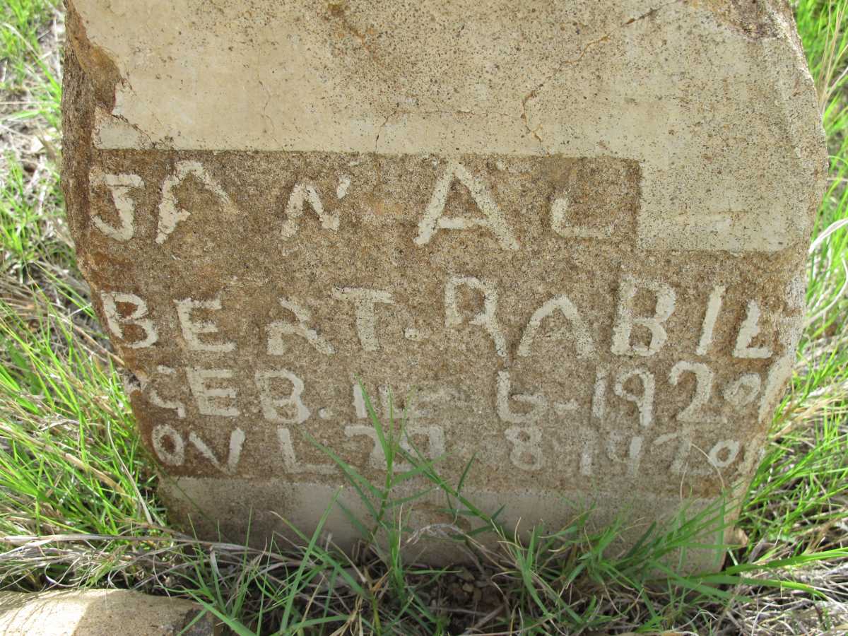 RABIE Jan Albert 1920-1920