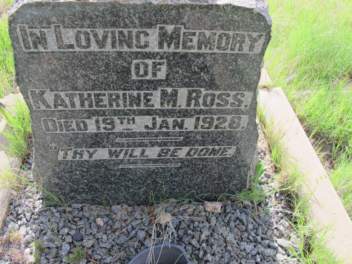 ROSS Katherine M.  -1928