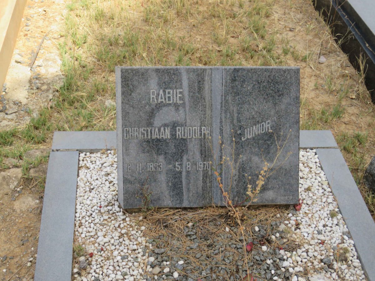 RABIE Christiaan Rudolph 1893-1970