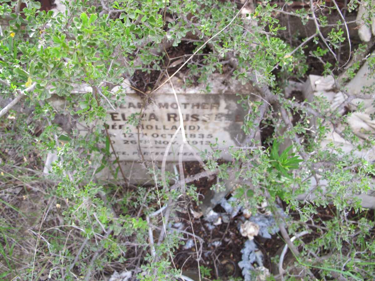 RUSSELL Eliza nee HOLLAND 1835-1912