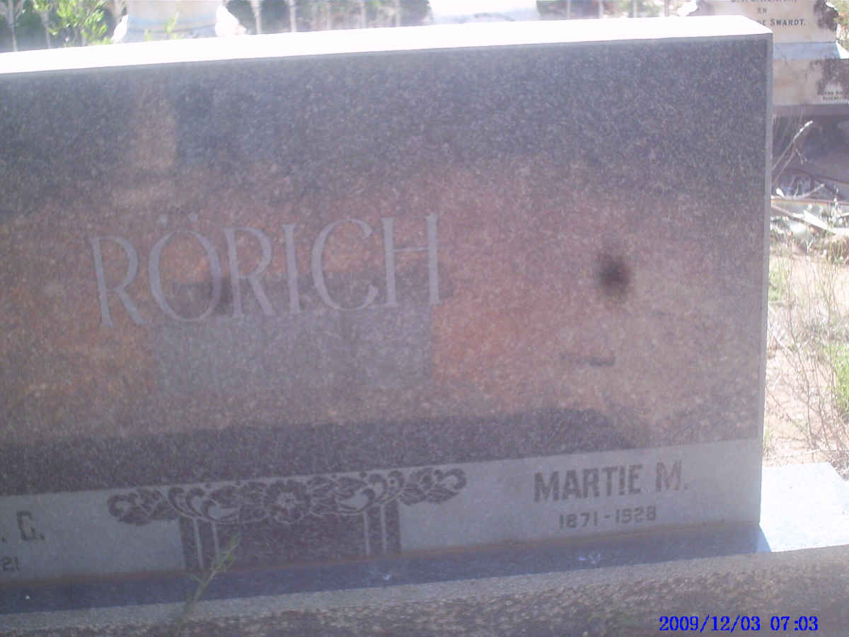 RORICH Martie M. 1871-1928