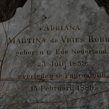 ROBBE Martina de Vries 1859-1889