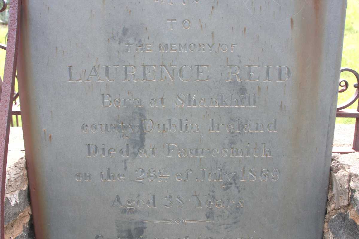 REID Laurence -1869