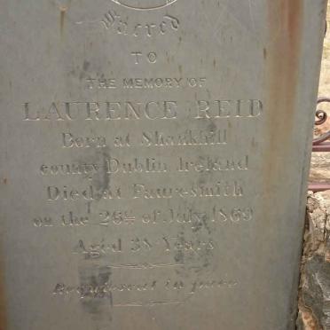 REID Laurence -1869