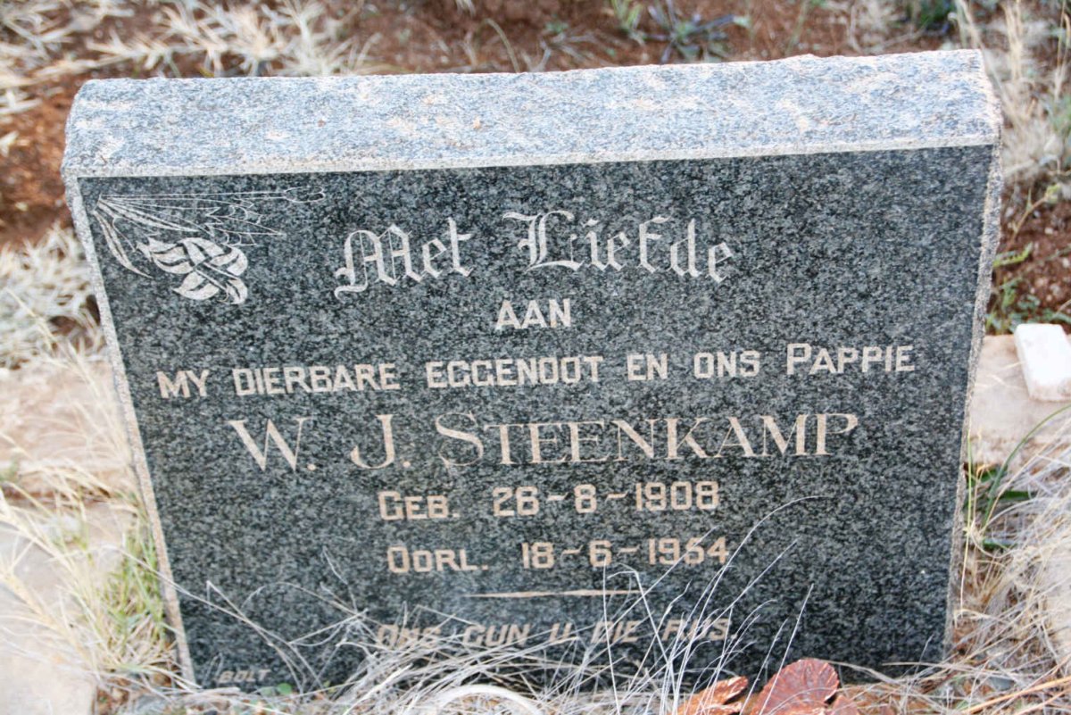 STEENKAMP W.J. 1908-1954