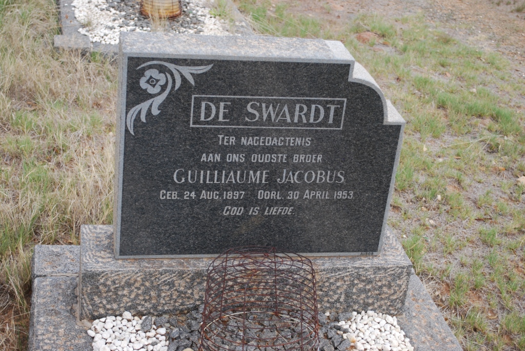 SWARDT Guilliaume Jacobus, de 1897-1953