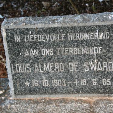 SWARDT Louis Almero, de 1903-1965