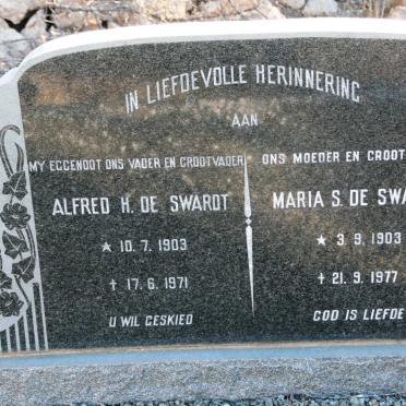 SWARDT Alfred H., de 1903-1971 & Maria S. 1903-1977