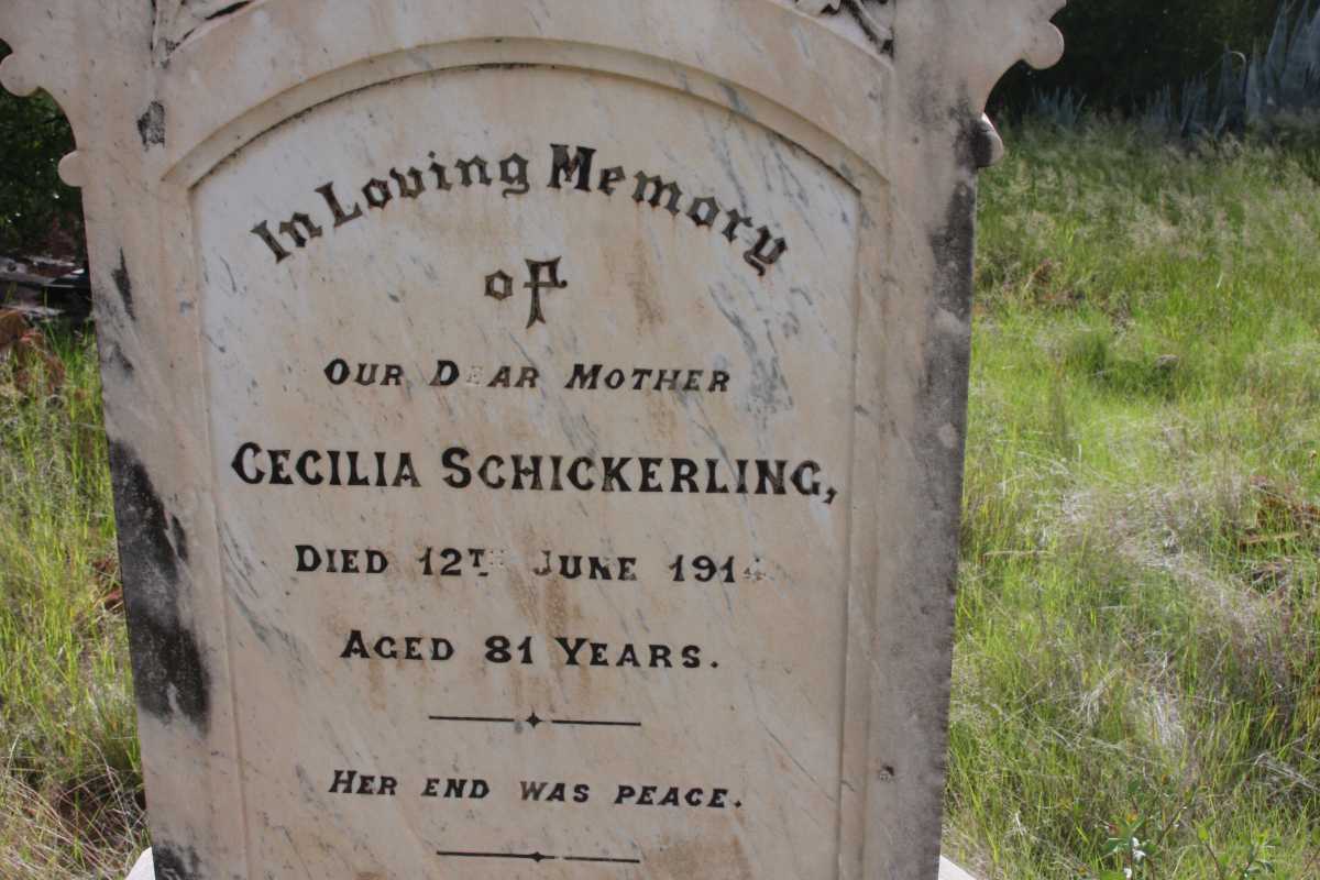 SCHICKERLING Cecilia -1914 :: SCHICKERLING John 1831-1877 :: SCHICKERLING John Gibbon 1855-1915