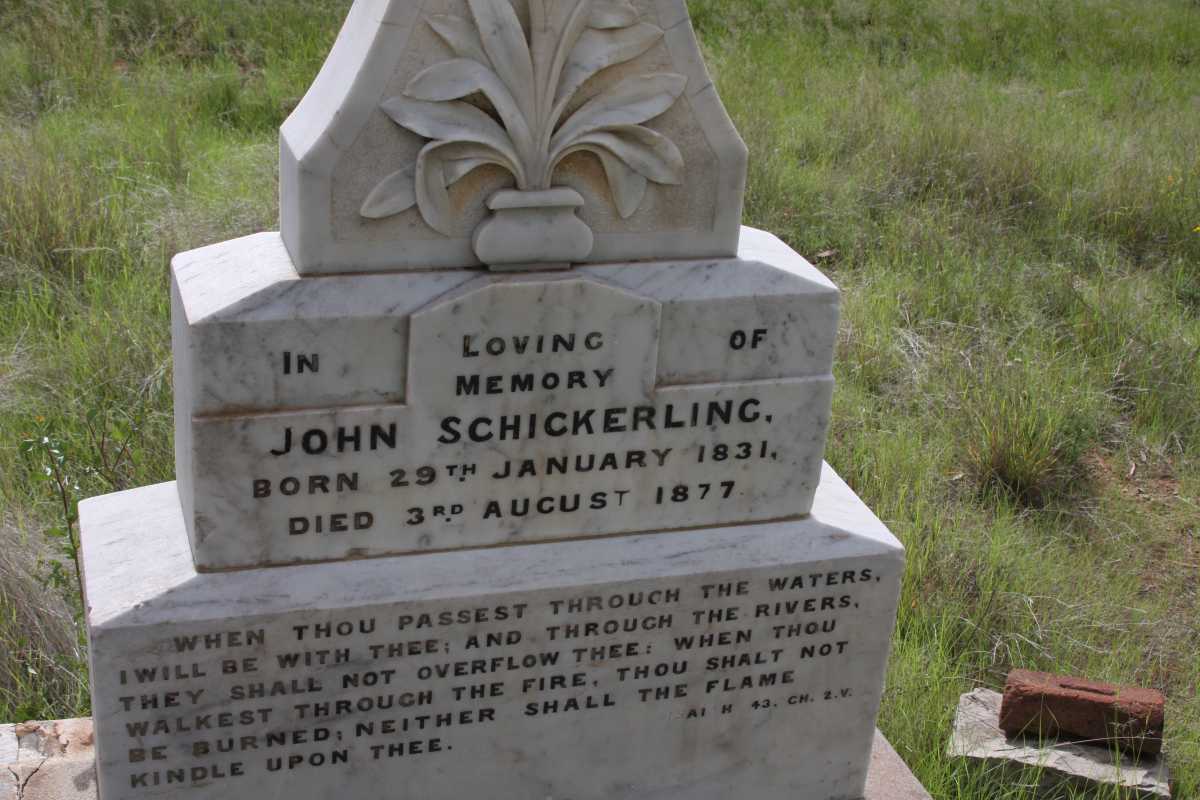 SCHICKERLING Cecilia -1914 :: SCHICKERLING John 1831-1877 :: SCHICKERLING John Gibbon 1855-1915