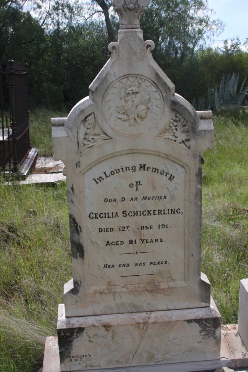 SCHICKERLING Cecilia -1914 :: SCHICKERLING John 1831-1877 :: SCHICKERLING John Gibbon 1855-1915
