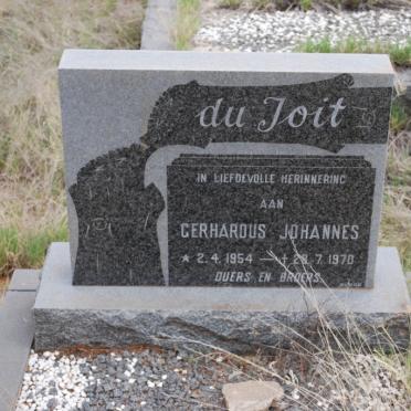 TOIT Gerhardus Johannes, du 1954-1970