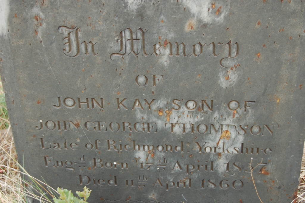 THOMPSON John Kay 1857-1860