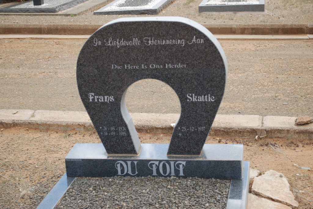 TOIT Frans, du 1924-1995 &amp; Skattie 1937-