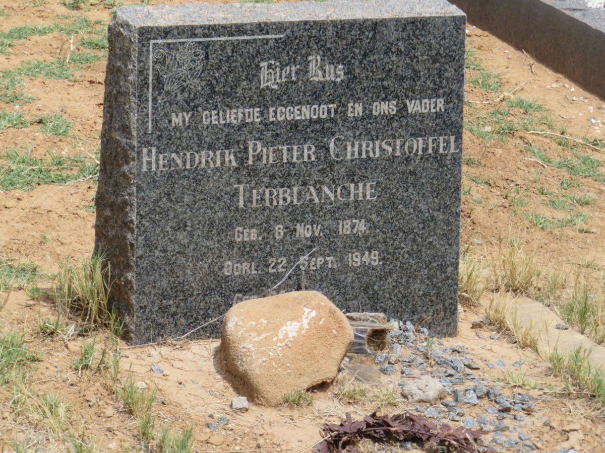 TERBLANCHE Hendrik Pieter Christoffel 1874-1949