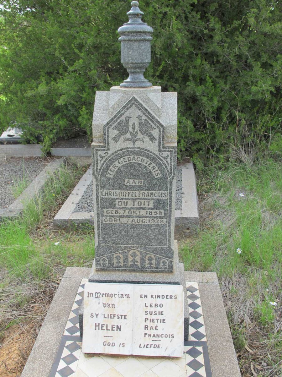 TOIT Christoffel Francois, du 1858-1928