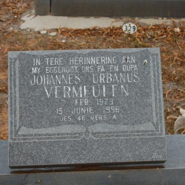 VERMEULEN Johannes Urbanus 1923-1996
