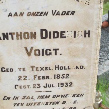 VOIGT Anton Diderich 1852-1932