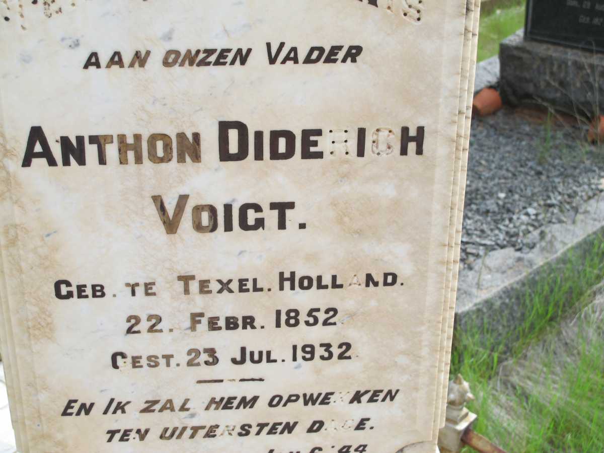 VOIGT Anton Diderich 1852-1932