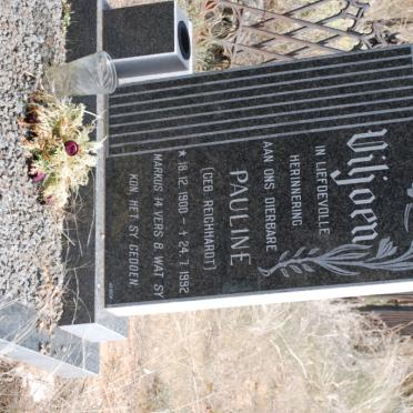 VILJOEN Pauline nee REICHHARDT 1900-1992