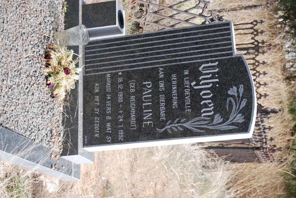 VILJOEN Pauline nee REICHHARDT 1900-1992