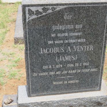 VENTER Jacobus A. 1874-1950